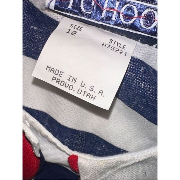 Beautiful JG Hook Girls Dress Vintage 1990 Special Occasion Red, blue and white - Picture 9 of 11